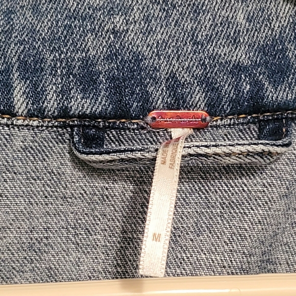 Free People Rumors Denim Jacket Light Indigo - Picture 5 of 8